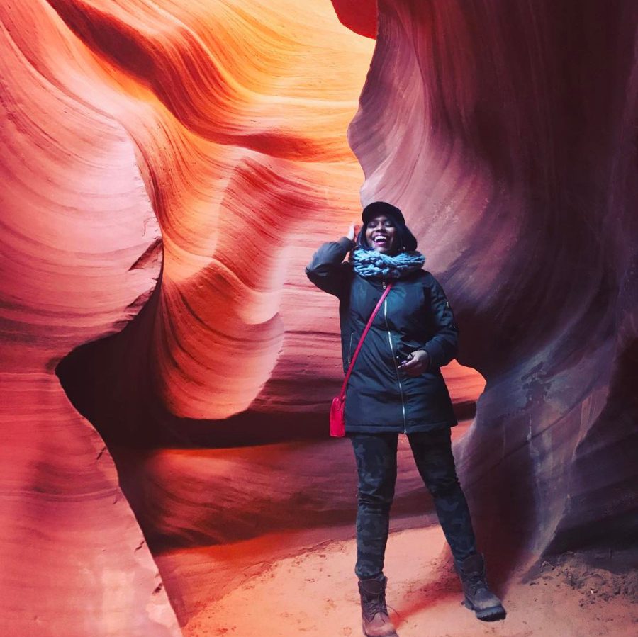 Mechelle at Antelope Canyon Smiling